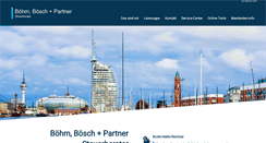 Desktop Screenshot of boehm-boesch-partner.de