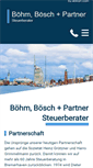 Mobile Screenshot of boehm-boesch-partner.de