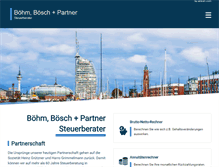 Tablet Screenshot of boehm-boesch-partner.de